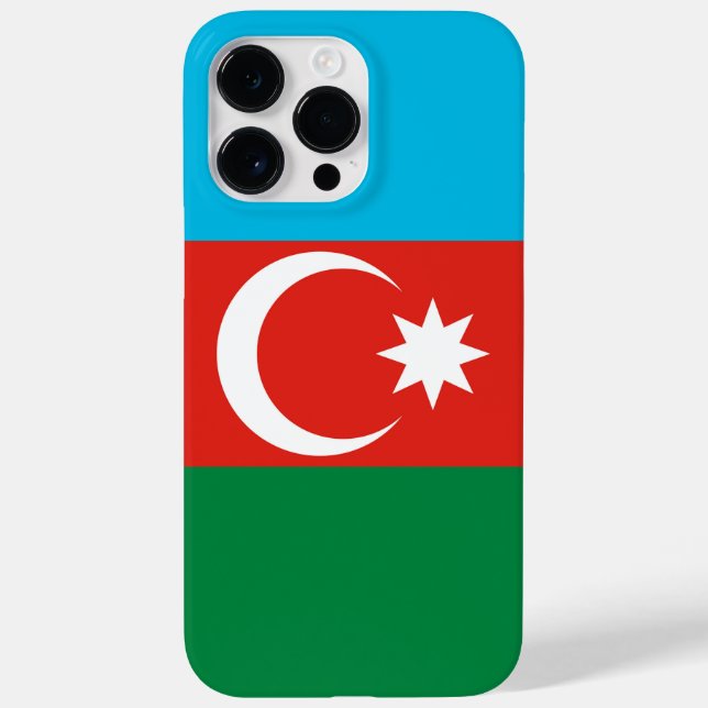 Aserbaidschan-Flagge Case-Mate iPhone Hülle (Rückseite)