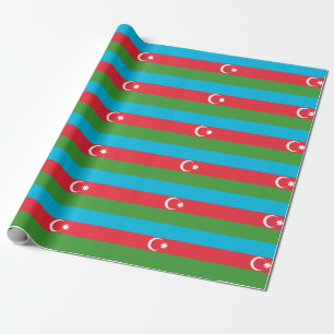 Aserbaidschan-Flagge Geschenkpapier