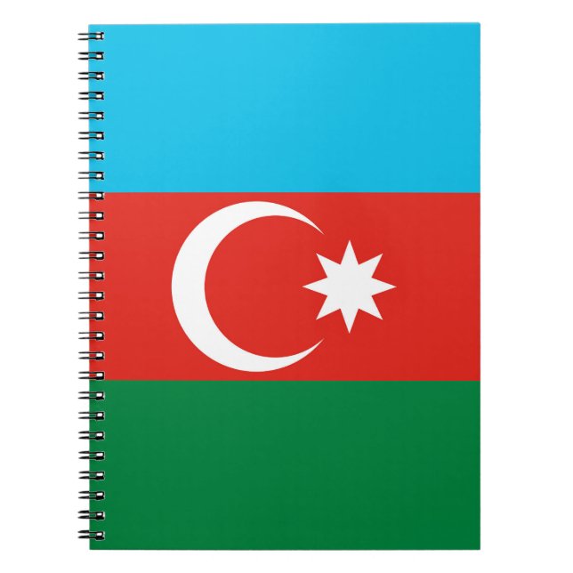 Aserbaidschan-Flagge Notizblock (Vorderseite)