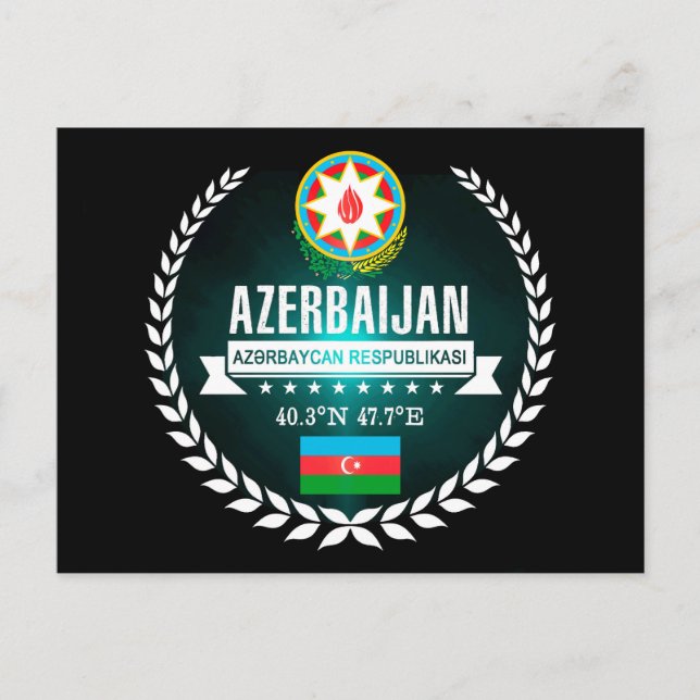 Aserbaidschan Postkarte (Vorderseite)