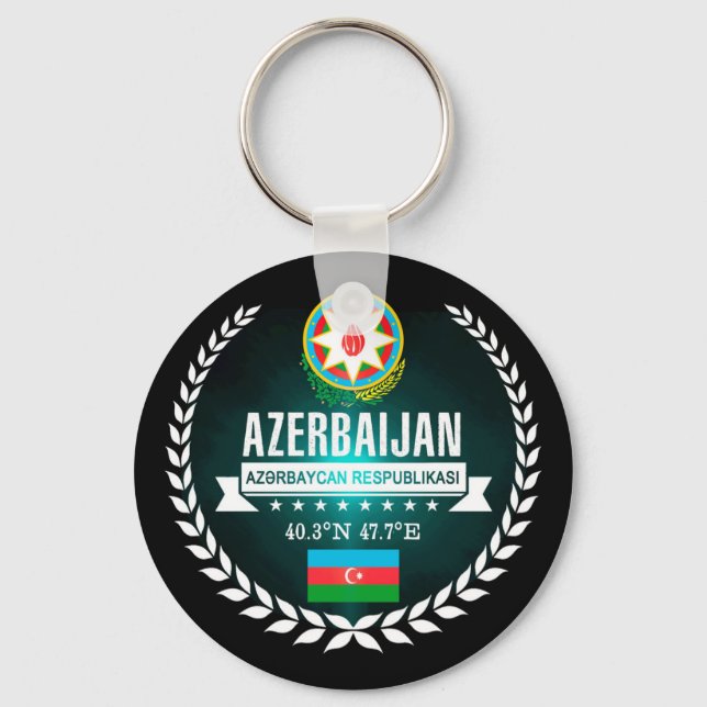 Aserbaidschan Schlüsselanhänger (Vorderseite)