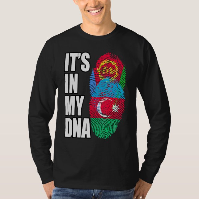Aserbaidschan und Eritreer - DNA-Flaggenstaat T-Shirt (Vorderseite)