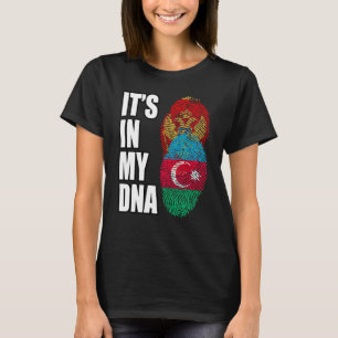 Aserbaidschanisch und montenegrinisch gemischtes D T-Shirt