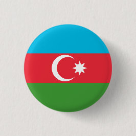 aserbaidschanische Flagge, Flagge Aserbaidschans Button