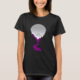 Asexual Ace Pride Flag Sunset Asexualität Demisexu T-Shirt