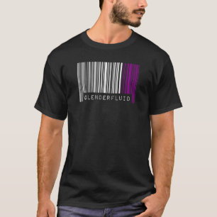 Asexual Barcode Pride Genderfluid Niedliche Ace Ae T-Shirt