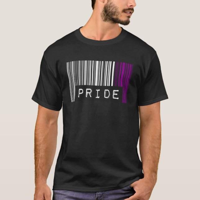 Asexual Barcode Prix Monat Niedliche Äse Ästhetisc T-Shirt (Vorderseite)