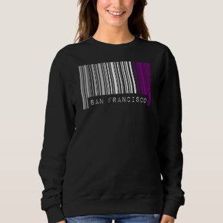 Asexual Barcode Prix San Francisco California Cut Sweatshirt