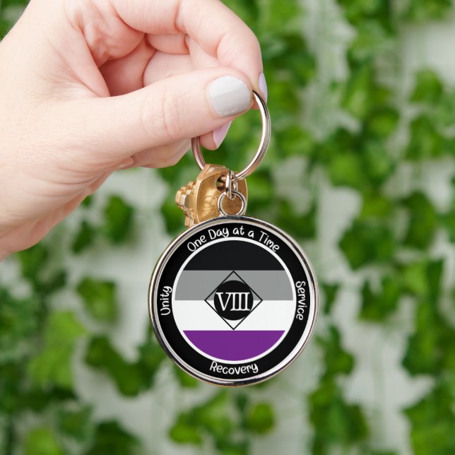 Asexual Clean Milestone Gift Schlüsselanhänger (Hand)