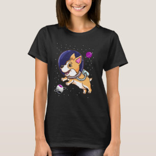 Asexual Corgi im Weltraum T-Shirt