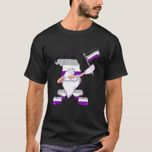 Asexual Dancing Gnome Asexual Flag Beanie Asexual T-Shirt
