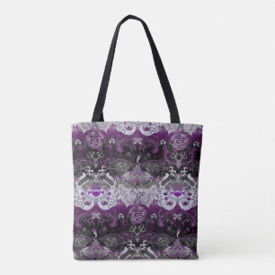 Asexual Dragon Damask - Ace-Pride-Flag-Farben