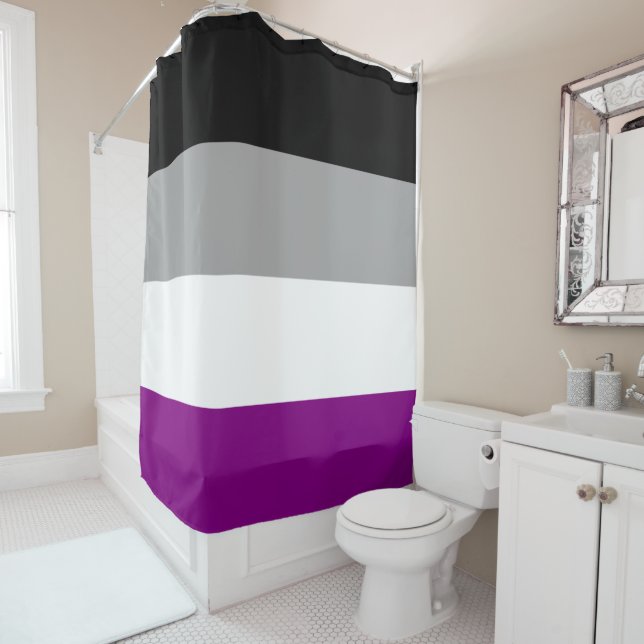 Asexual Flag Duschvorhang (Beispiel)