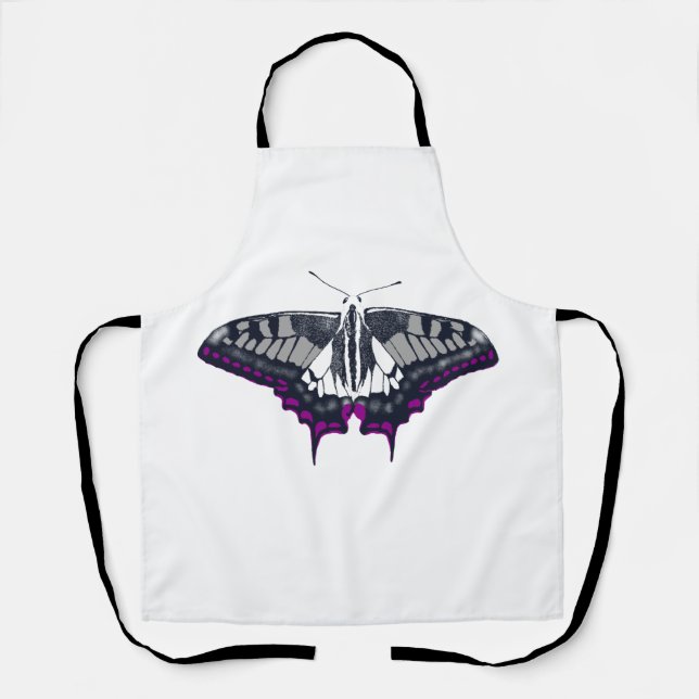 Asexual Flag Frack Butterfly Schürze (Vorderseite)