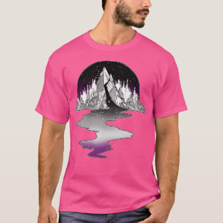 Asexual Flag Mountain River T-Shirt