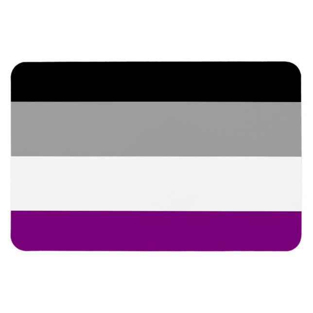 ASEXUAL FLAG ORIGINAL -.pnng Magnet (Horizontal)