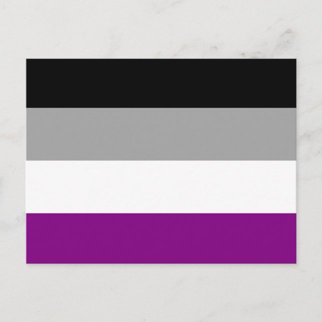 ASEXUAL FLAG ORIGINAL -.pnng Postkarte (Vorderseite)