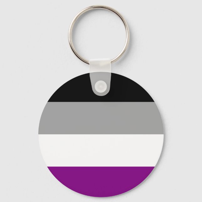 Asexual Flag Schlüsselanhänger (Vorderseite)