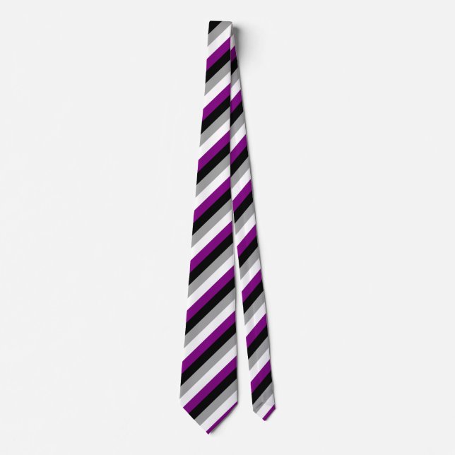 Asexual Flag Stripes  Krawatte (Vorderseite)