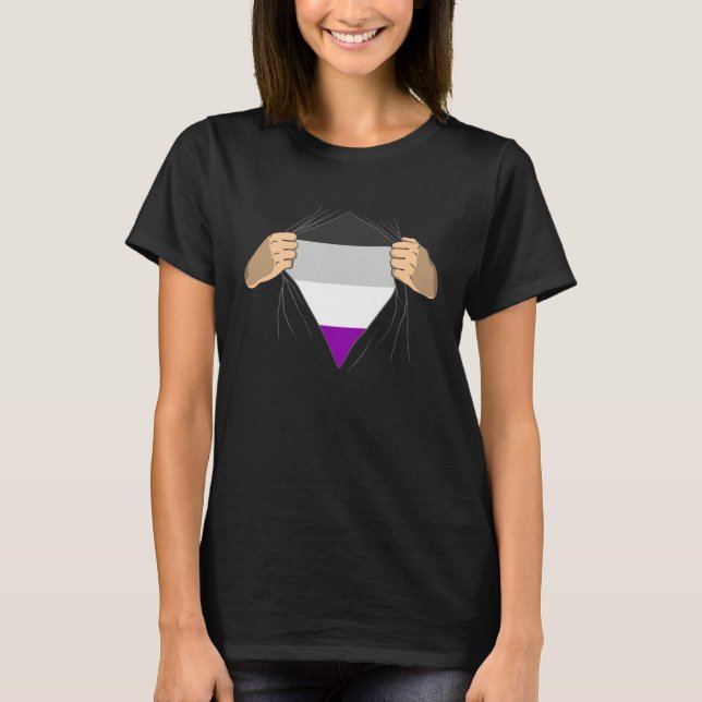 Asexual Flag T-Shirt (Vorderseite)