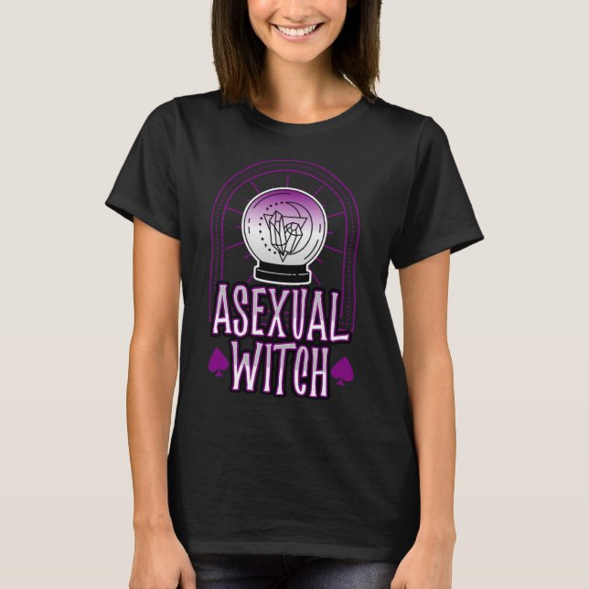 Asexual Hexenkristalle Wicca Hexerei Satanic My T-Shirt (Vorderseite)