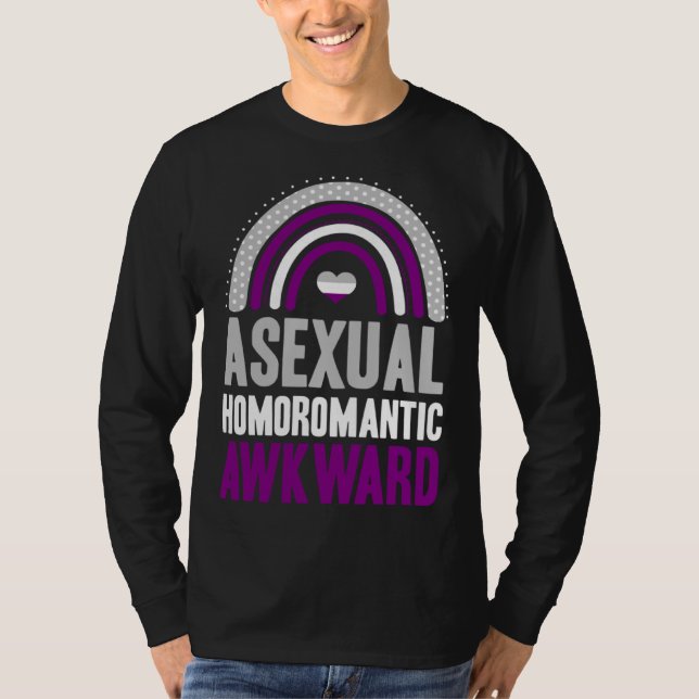 Asexual Homoromantic Awkward Asexual Pride Bohemia T-Shirt (Vorderseite)
