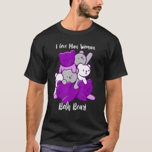 Asexual I Liebe Man Frauen beide Bären Asexualität T-Shirt