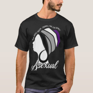 Asexual LGBTQ Ace Black Women Afro Melanin Prix F T-Shirt
