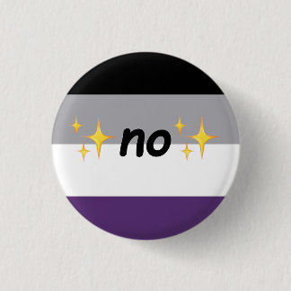 Asexual "no" - stolzes Button