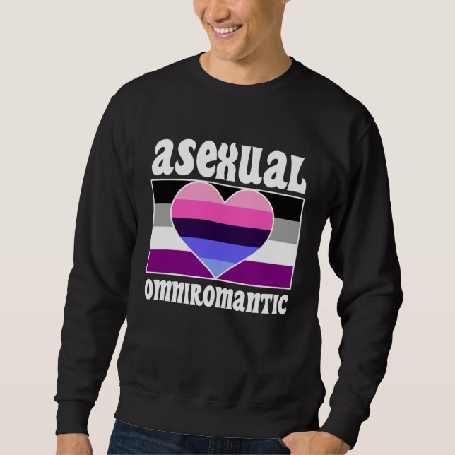 Asexual Omniromantic Pride Flag Cute  Ace Aestheti Sweatshirt (Vorderseite)