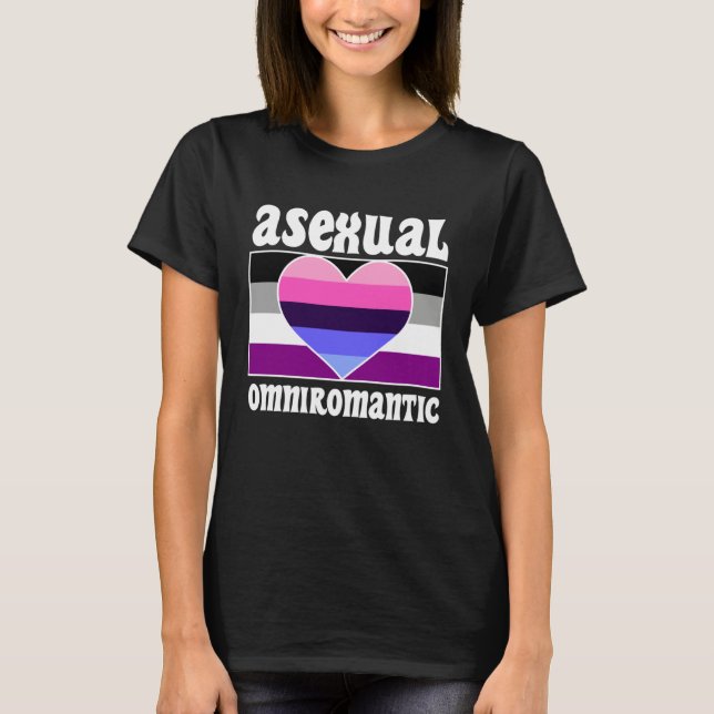 Asexual Omniromantic Pride Flag Cute  Ace Aestheti T-Shirt (Vorderseite)