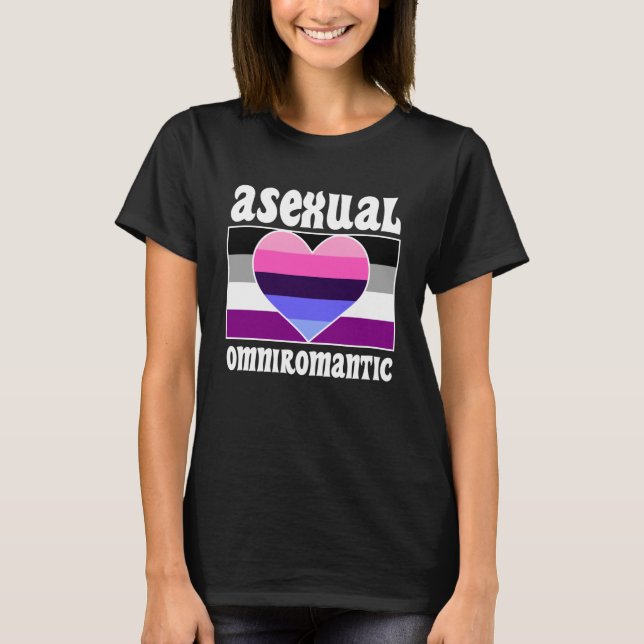 Asexual Omniromantic Pride Flag Niedlich Ace Aesth T-Shirt (Vorderseite)