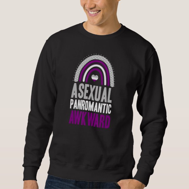 Asexual Panromantic Awkward Asexual Prix Bohemisch Sweatshirt (Vorderseite)