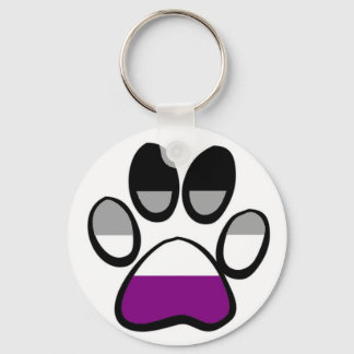 Asexual Pawprint Schlüsselanhänger