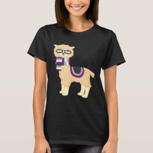 Asexual Pride Cool Llama mit Ace Pride T-Shirt