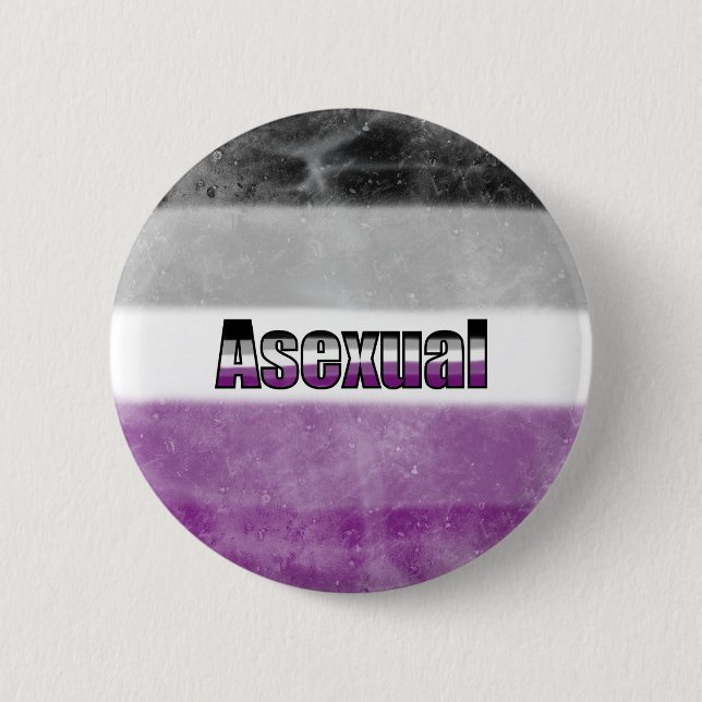 Asexual pride flag badge button (Vorderseite)