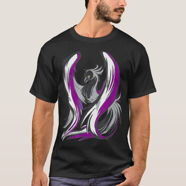 Asexual Pride Flag Design Support Asexuality LGBTQ T-Shirt (Vorderseite)