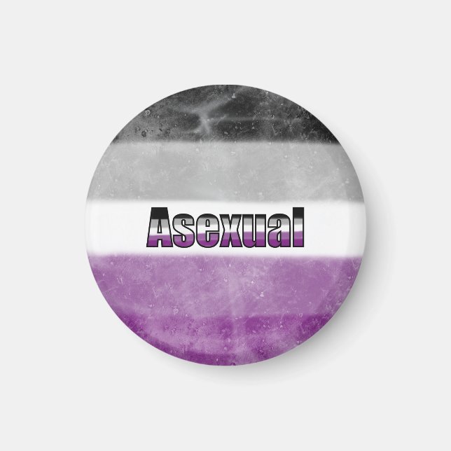 Asexual pride flag magnet (Vorne)