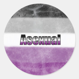 Asexual pride flag sticker