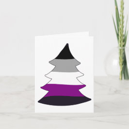 Asexual Pride Holigay Tree Feiertagskarte