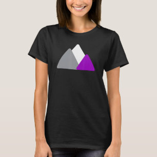 Asexual Pride Mountain Minimalistisch Ace LGBTQ As T-Shirt