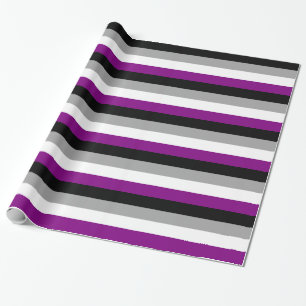 ASEXUAL PRIDE STRIPES DESIGN -.pnng Geschenkpapier