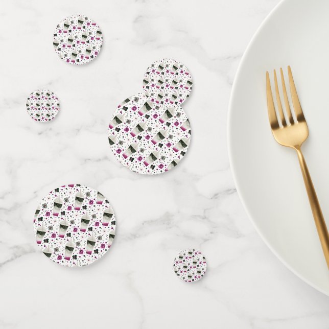 Asexual Pride Table Confetti Konfetti (Gruppe)