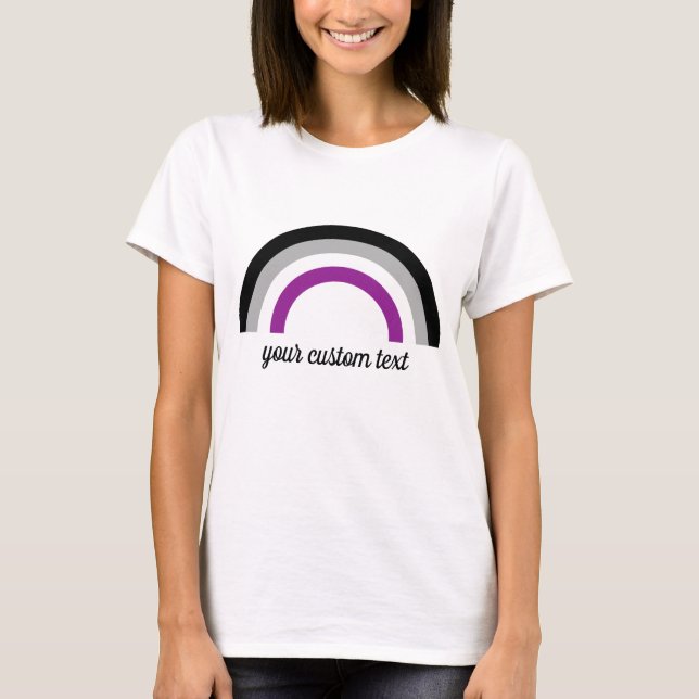 Asexual Prilag Rainbow Custom T - Shirt (Vorderseite)