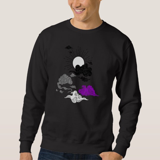 Asexual Prix Japanese Sun LGBTQ Ace Sky LGBT Asex Sweatshirt (Vorderseite)