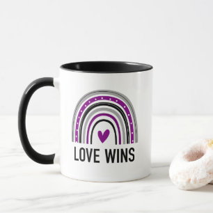 Asexual Rainbow Liebe gewinnt Tasse