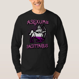 Asexual Sagittarius Zodiac Sign Birthday Horoskop T-Shirt