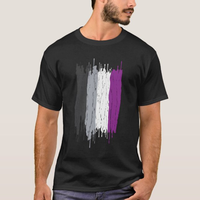 Asexual Stolz Art Lgbt Lgbtqia Menschen respektier T-Shirt (Vorderseite)