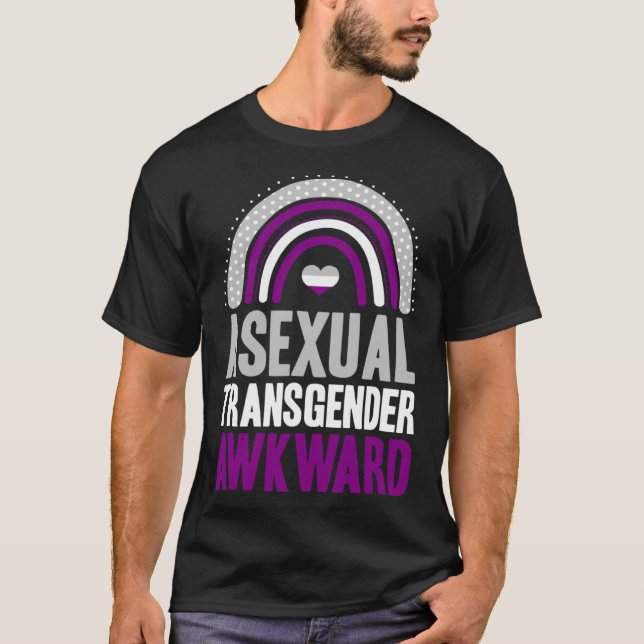 Asexual Transgender Awkward Asexual Pride Bohemian T-Shirt (Vorderseite)