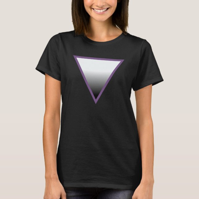 Asexual Triangle Pride T - Shirt (Vorderseite)